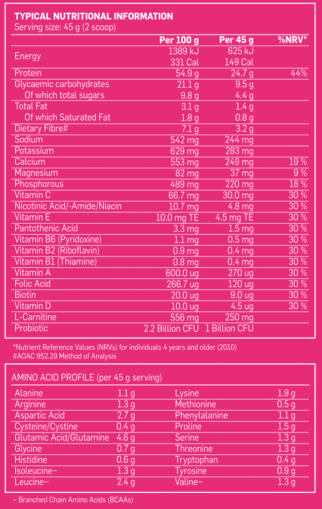 Primal Diet Shake Chocolate Lamington Nutri-Table - 1kg