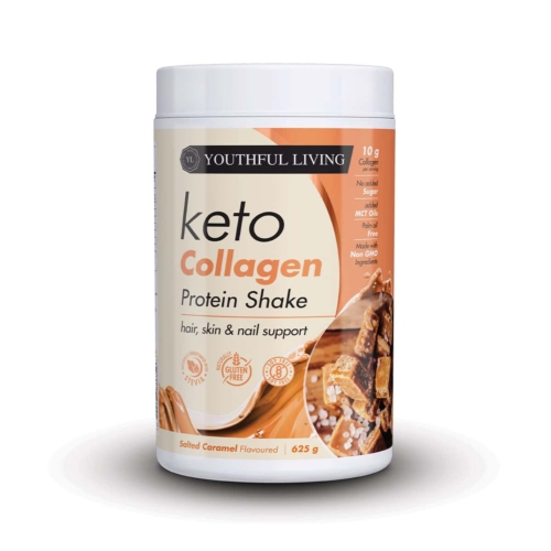 Youthful Living Keto Collagen Protein Shake Salted Caramel - 625g