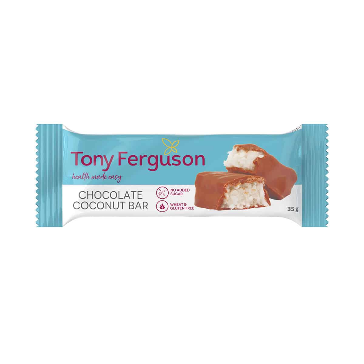 Tony Ferguson Chocolate Coconut Bar - 35g