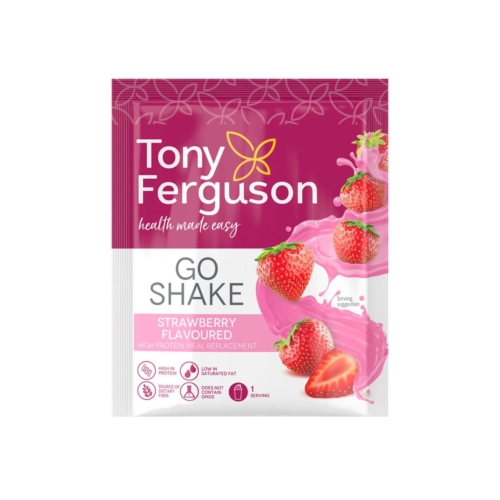 Tony Ferguson GO Shake Strawberry Sample Sachet - 35g