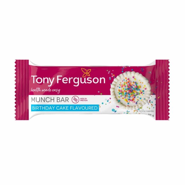 Tony Ferguson Munch Protein Bar Birthday Cake - 55g