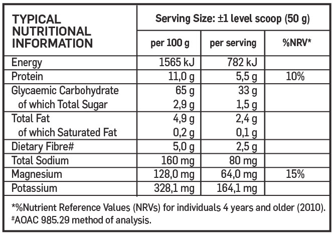 Biogen Pre Sport Instant Energy Meal Vanilla Nutritable - 750g