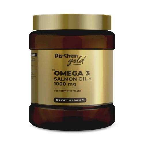 Dis-Chem Gold Omega 3 Salmon Oil+ 1000mg - 365 Softgel Caps