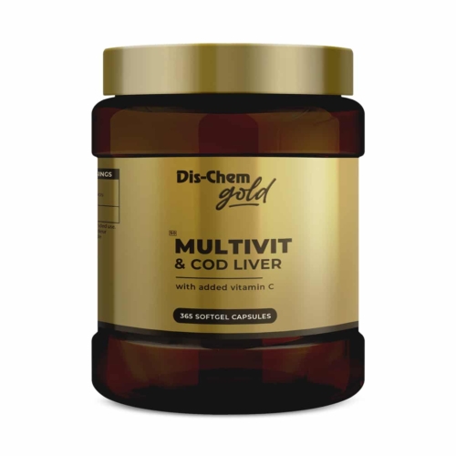 Dis-Chem Gold Multivit and Cod Liver - 365 Softgel Caps