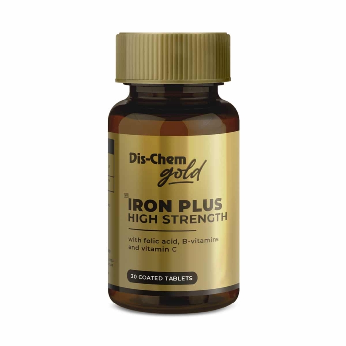 Dis-Chem Gold Iron Plus High Strength - 30 Coated Tabs