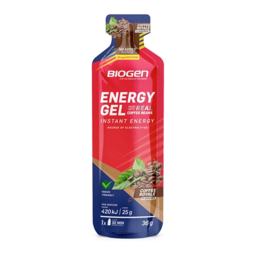 Biogen Real Fruit Based Energy Gel Coffee Royale - 36g