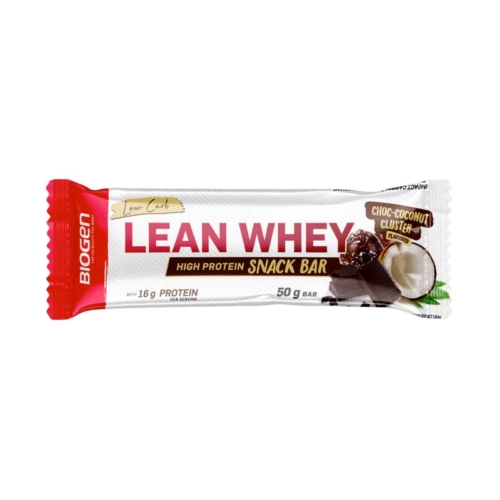 Lean Whey Protein Bar Choc-Coconut Cluster - 50g