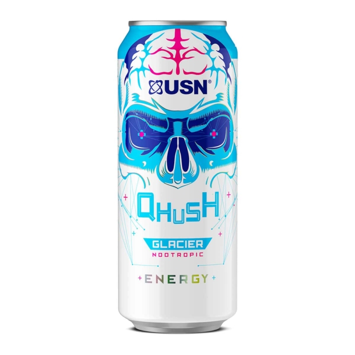 USN Qhush Energy Drink Glacier Nootropic - 500ml