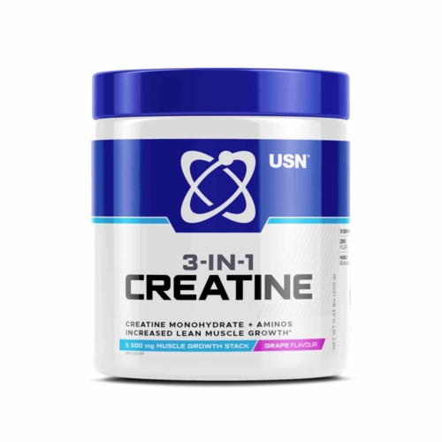USN 3-in-1 Creatine Monohydrate & Aminos Grape - 200g