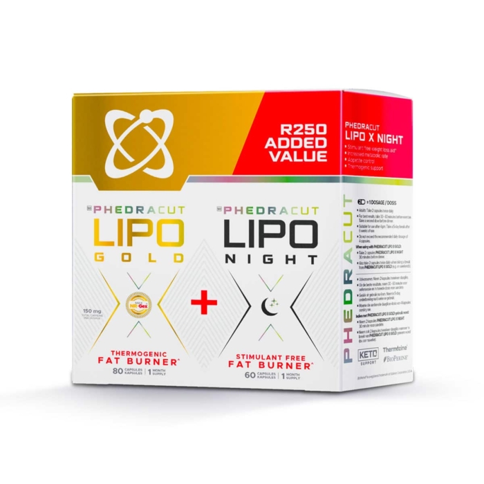 USN Phedre Cut Lipo X Gold + Night Combo Pack - 140 Caps
