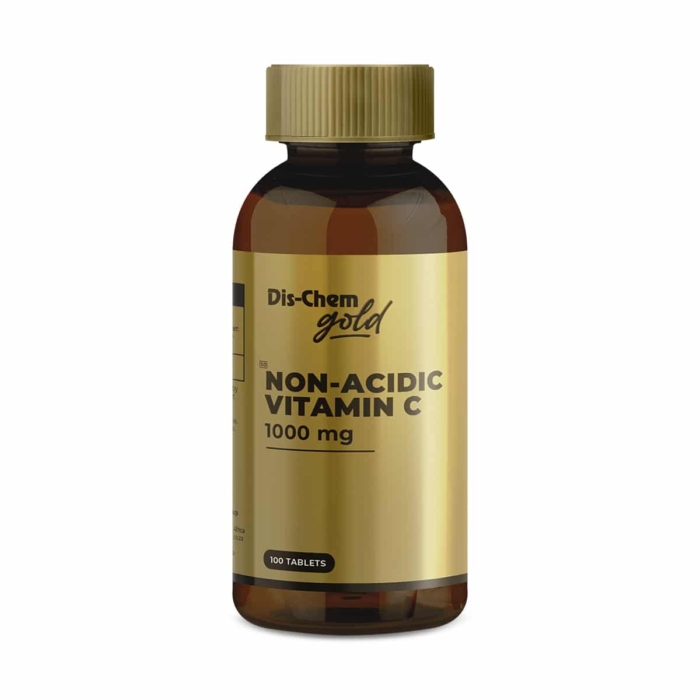 Dis-Chem Gold Non-Acidic Vitamin C 1000mg - 100 Tabs