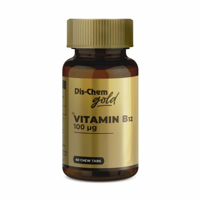 Dis-Chem Gold Vitamin B12 100ug - 60 Chewable Tabs
