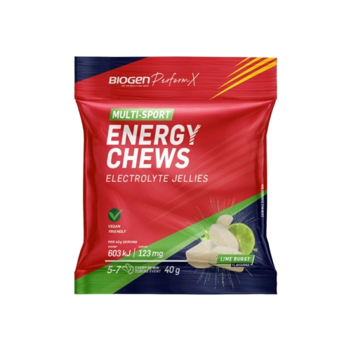 Biogen Energy Chews Electrolyte Jellies Lime Burst - 40g