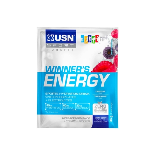 USN Winners Energy Hydration Sachet Exotic Berry - 36g