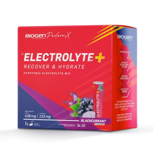 Biogen Electrolyte Plus Fizzy Blackcurrant - 30 Tabs