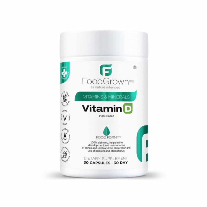 Food Grown Vitamin D3 Algae - 30 Vegecaps