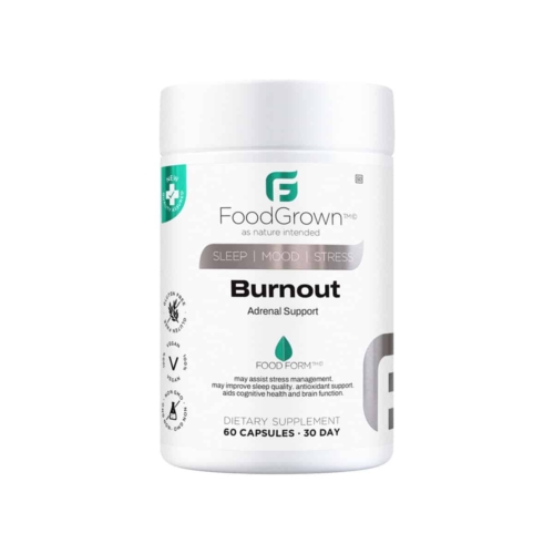 Food Grown Burnout Adrenal Support - 60 Vegecaps