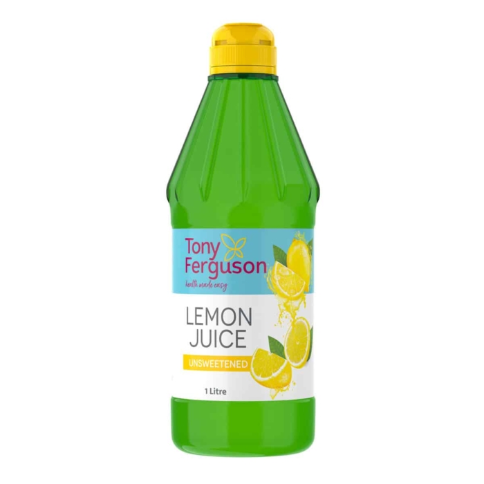 Tony Ferguson Lemon Juice Unsweetened - 1 Litre