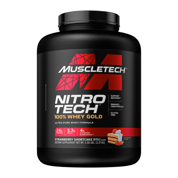 Muscletech Nitro Tech 100% Whey Gold Strawberry Shortcake - 2.27kg