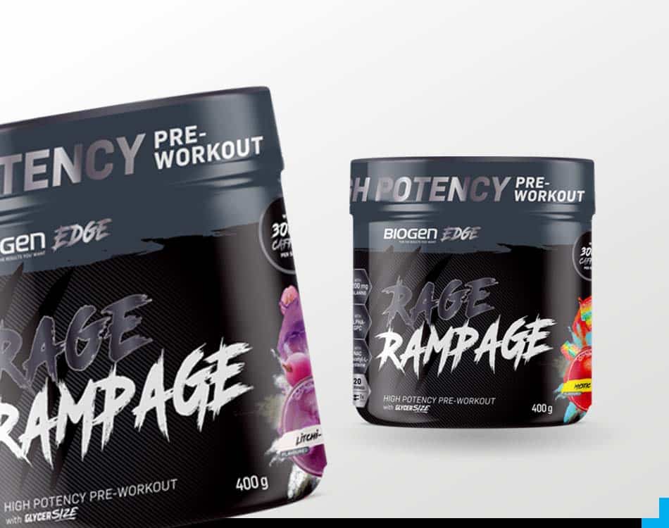 Biogen launches potent RAGE Rampage pre-workout